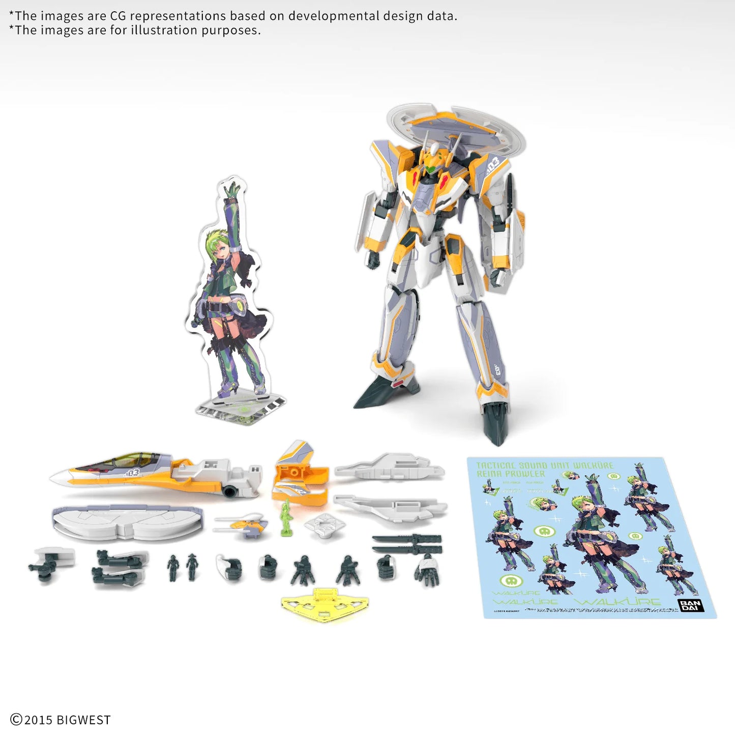 HG 1/100 VF-31E SIEGFRIED （CHUCK MUSTANG USE） Deluxe Set
