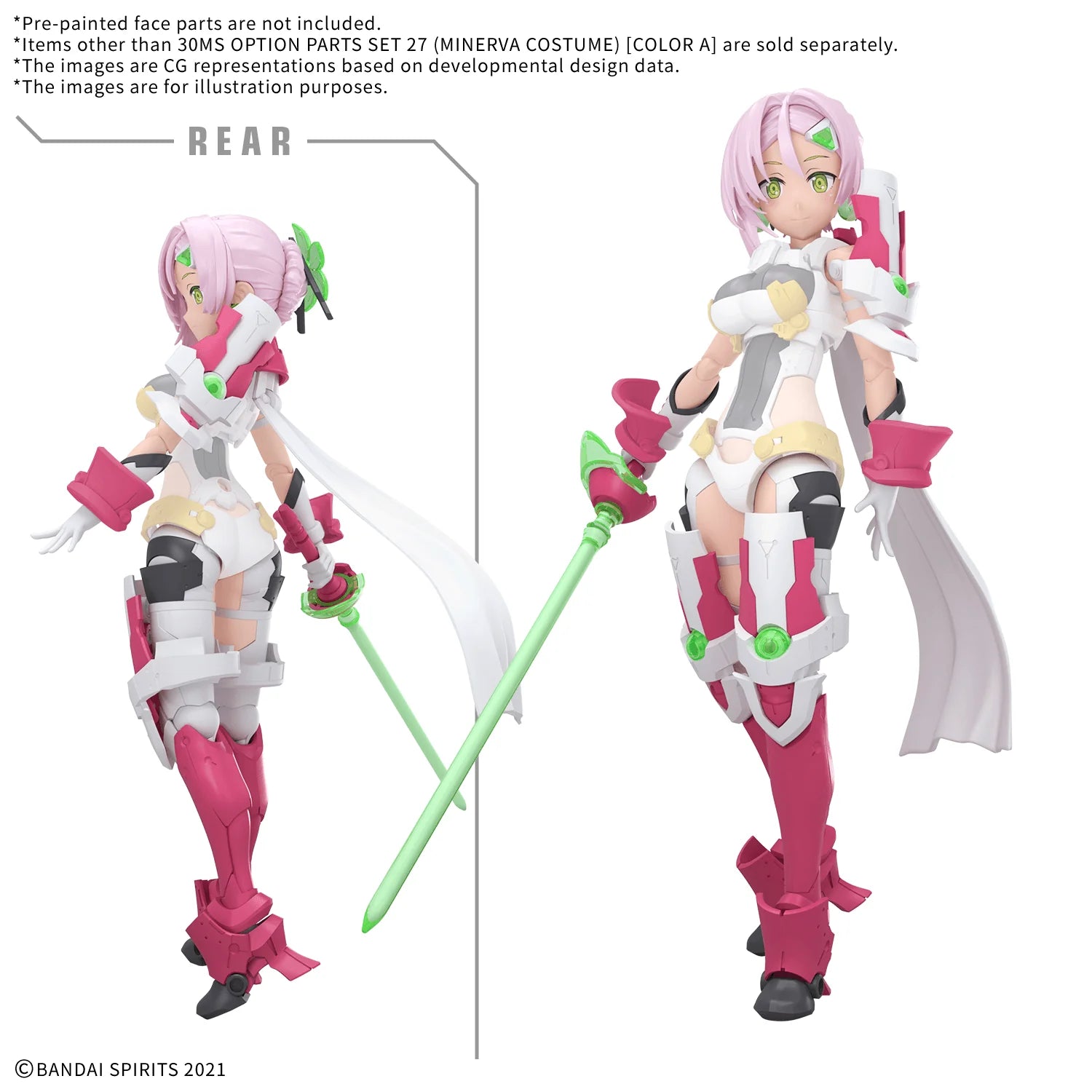 Bandai Hobby 30MS Minerva Costume Option Parts Set [Color A]
