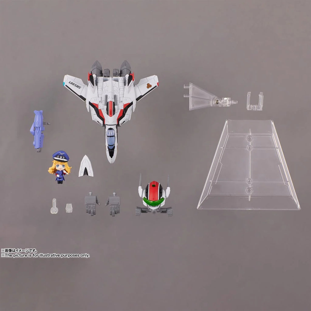 Bandai Spirits Tiny Session VF-25F Messiah Valkyrie Alto Macross Frontier Collectible Figure