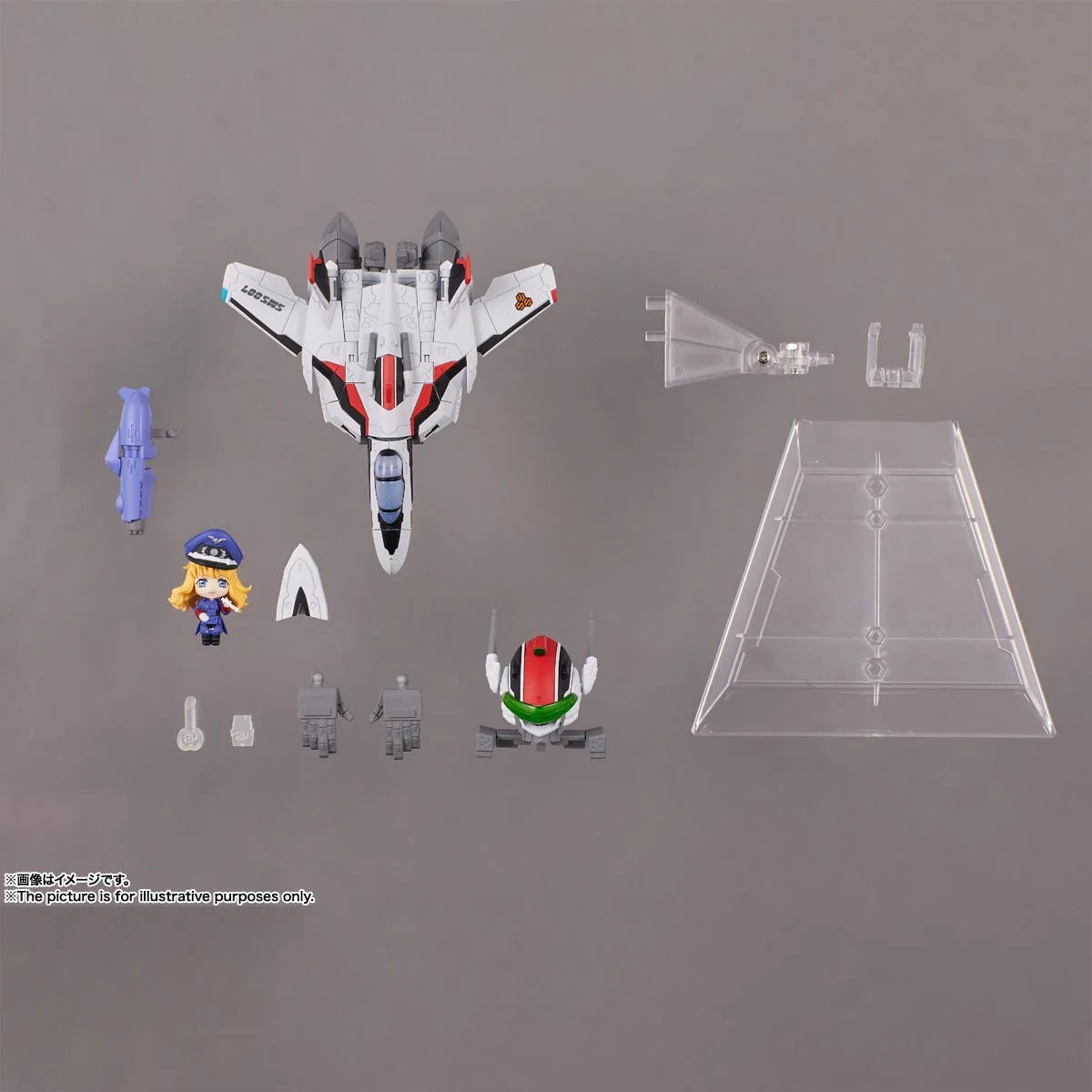Bandai Spirits Tiny Session VF-25F Messiah Valkyrie Alto Macross Frontier Collectible Figure