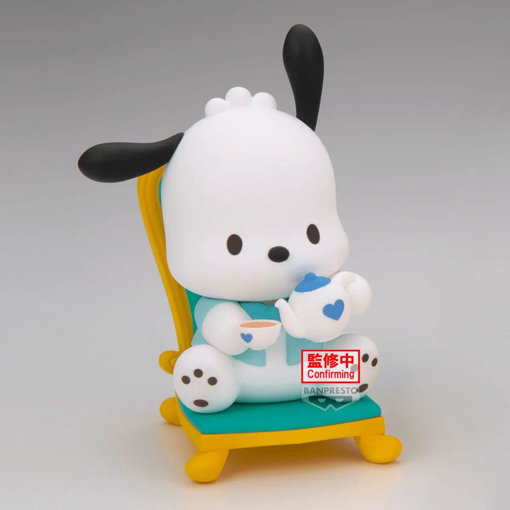 Sanrio Characters Nakayoshi Memories Tea Party Pochacco & Hello Kitty Figure