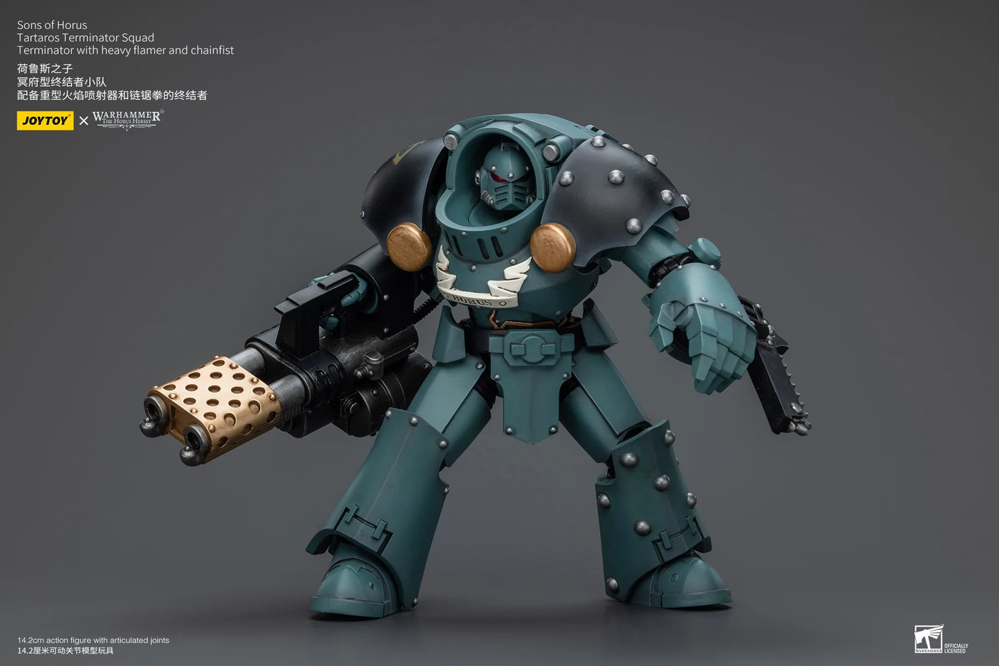 Sons Of Horus Tartaros Terminator Squad Terminator With Heavy Flamer And Chainfist