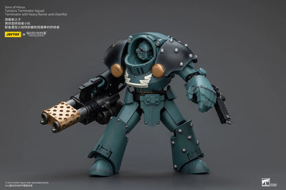 Sons Of Horus Tartaros Terminator Squad Terminator With Heavy Flamer And Chainfist