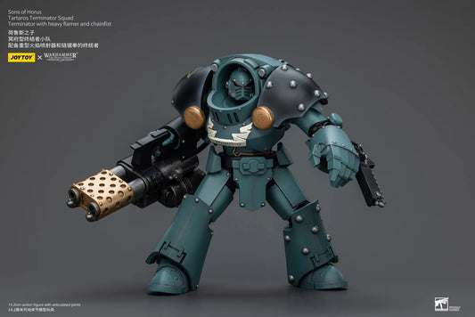 Sons Of Horus Tartaros Terminator Squad Terminator With Heavy Flamer And Chainfist