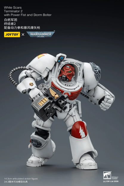 White Scars Terminator 2 with Power Fist and Storm Bolter
