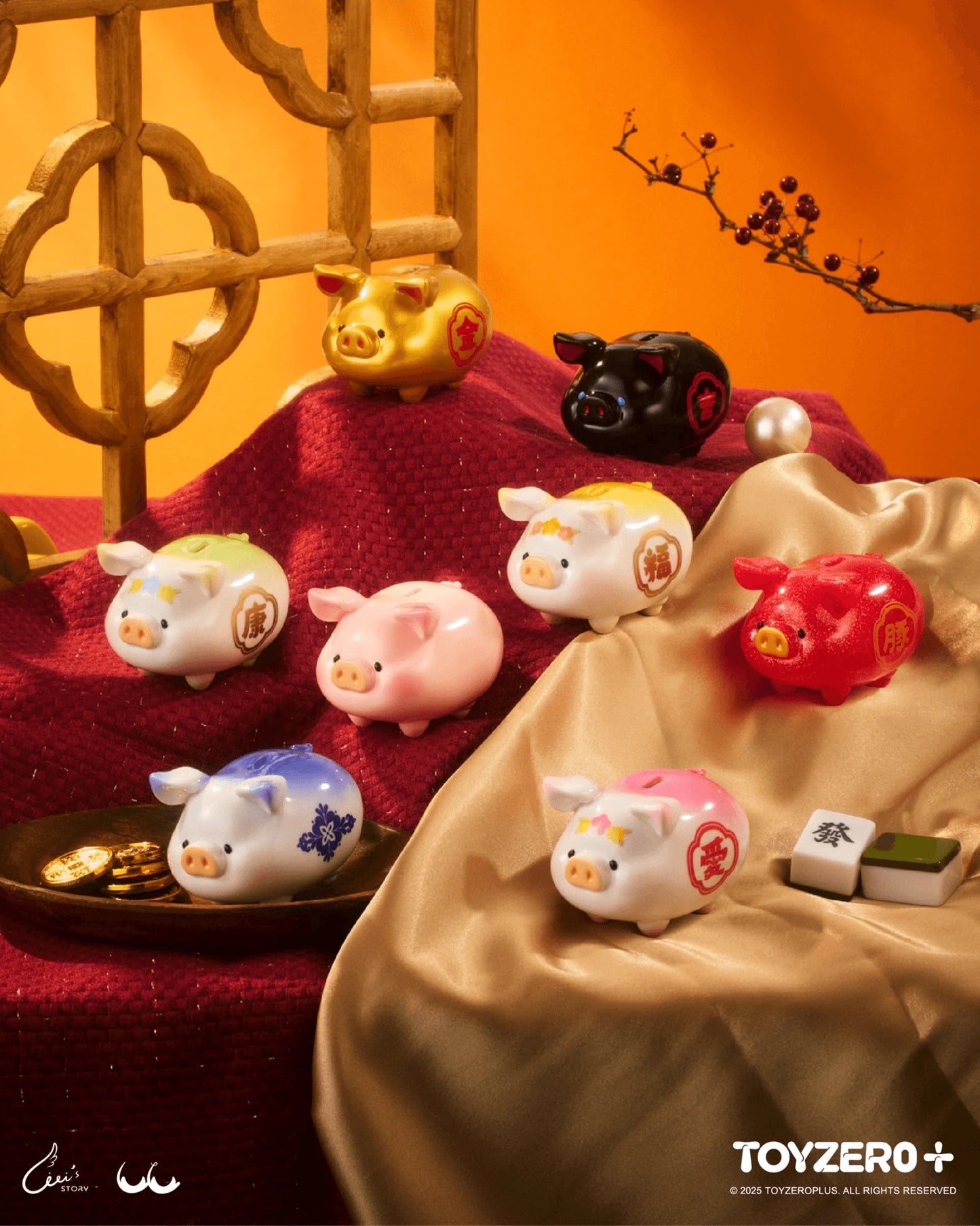 LuLu the Piggy - Lucky Fortune Piggy (Box of 6)