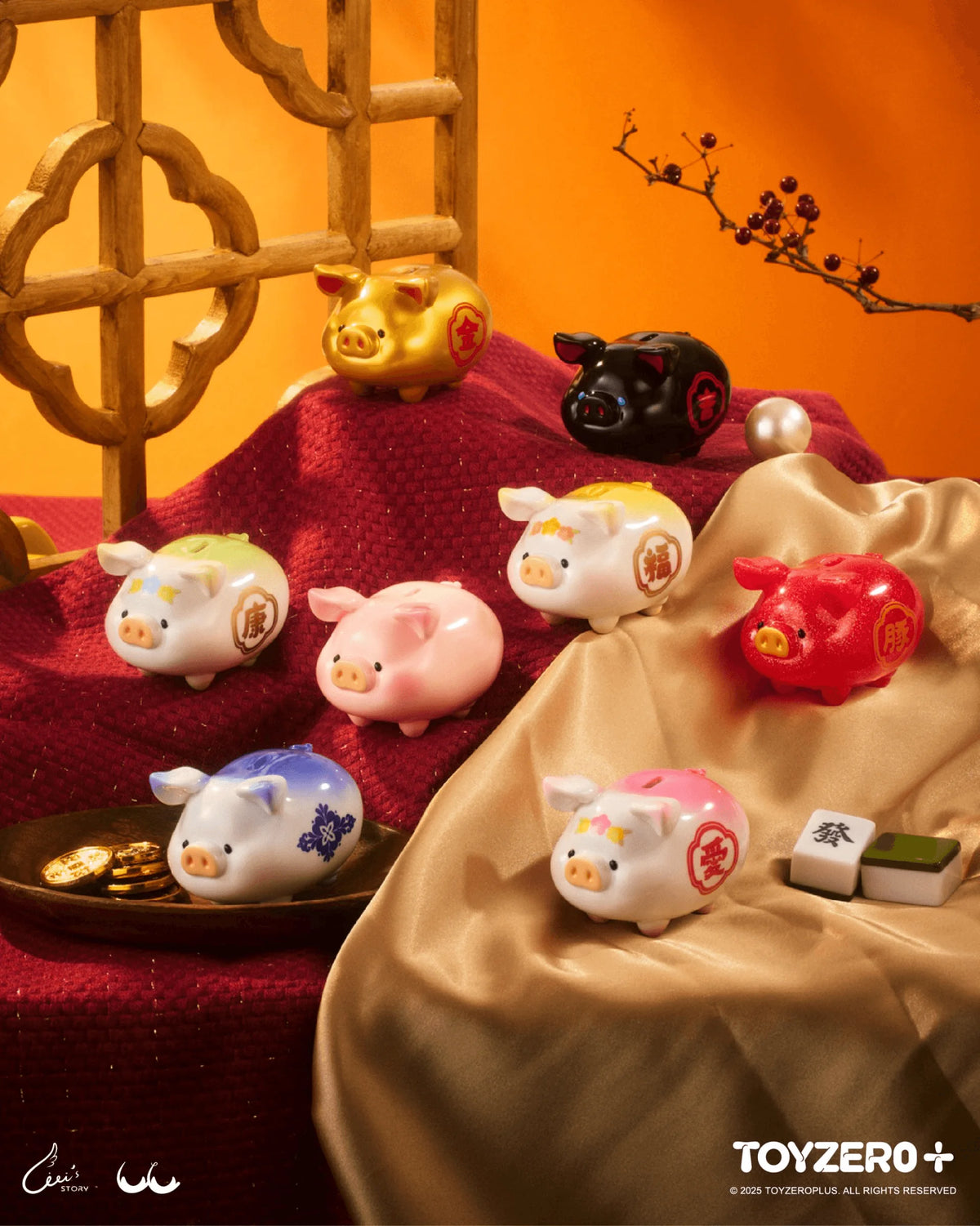LuLu the Piggy - Lucky Fortune Piggy (Box of 6)