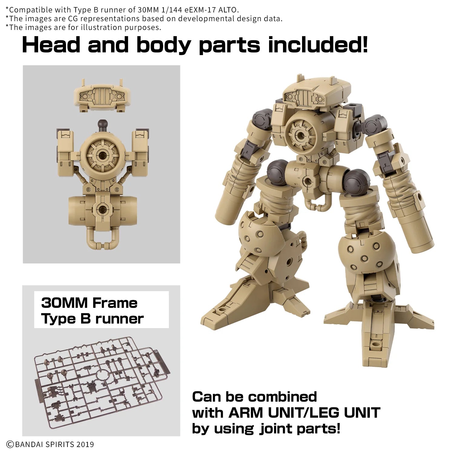 30MM 1/144 OPTION PARTS SET 18 (ARM UNIT/LEG UNIT 2)