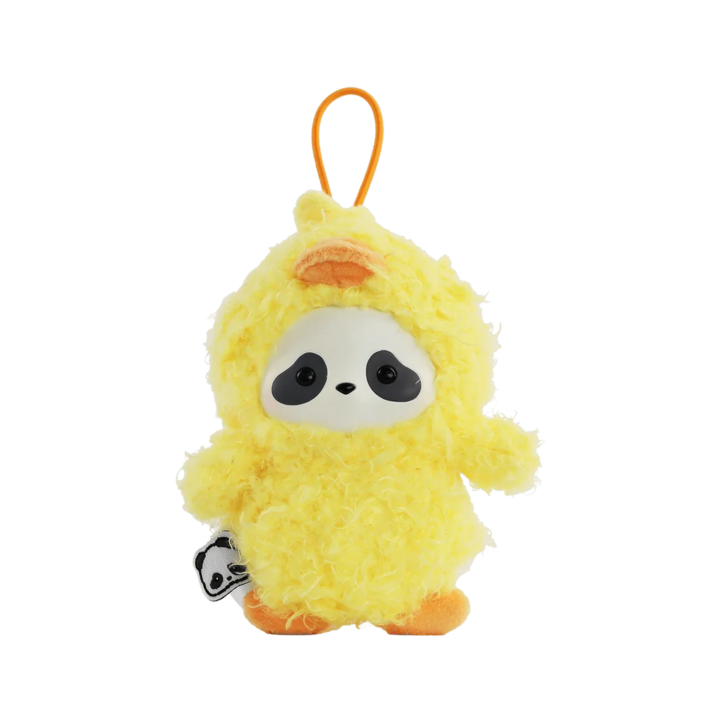 Panda Roll The Zoo In Hands Series Plush Keychain (Box of 6)