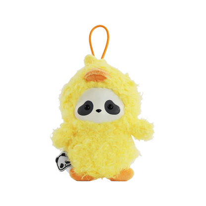 Panda Roll The Zoo In Hands Series Plush Keychain (Box of 6)
