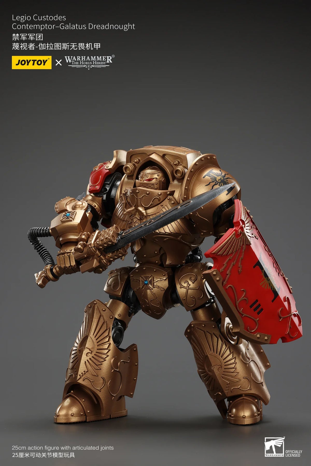 JOYTOY Warhammer 40K Legio Custodes Contemptor-Galatus Dreadnought Collectible Figure