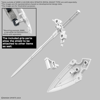 30MM 1/144 EXM-A9rk SPINATIO (ROYAL KNIGHT TYPE)