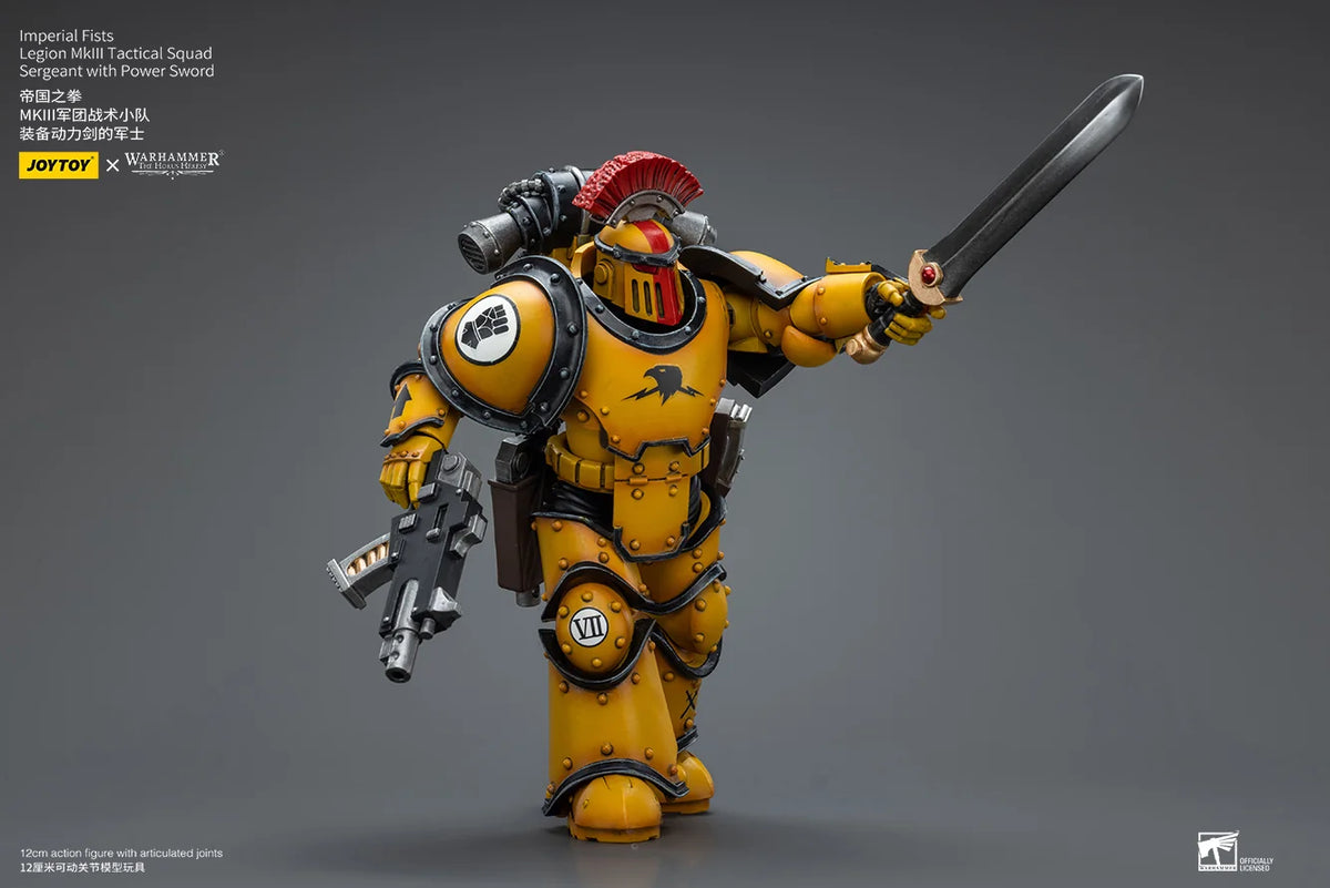 Warhammer 40K Imperial Fists Legion MkIII Tactical Squad Sergeant Action Figure