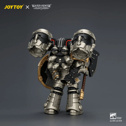 Iron Warriors MkII Assault Legionary1 with Bolt pistol, Chain axe & Combat shield