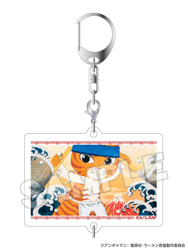 Ramen Akaneko Connecting Acrylic Keychain (1pc / 10pc per box)