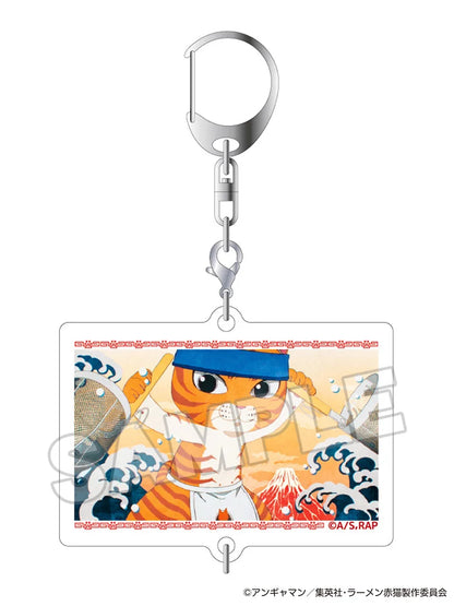 Ramen Akaneko Connecting Acrylic Keychain (1pc / 10pc per box)