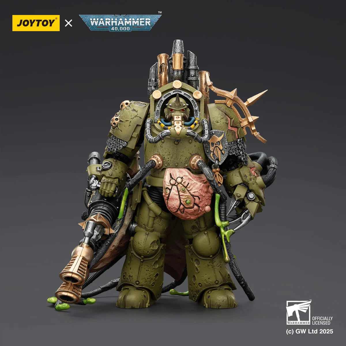 Death Guard Lord of Virulence with Power Fist and Twin Plague Spewer