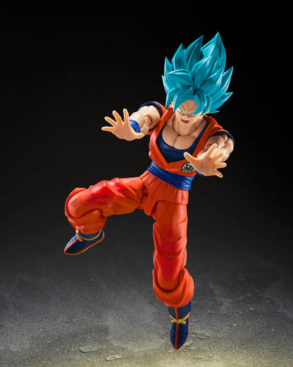 S.H. Figuarts Super Saiyan God Goku Blue Power Action Figure
