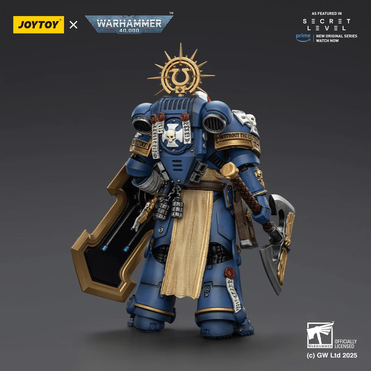 Ultramarines Metaurus with Power Axe, Stormshield and Plasma Pistol