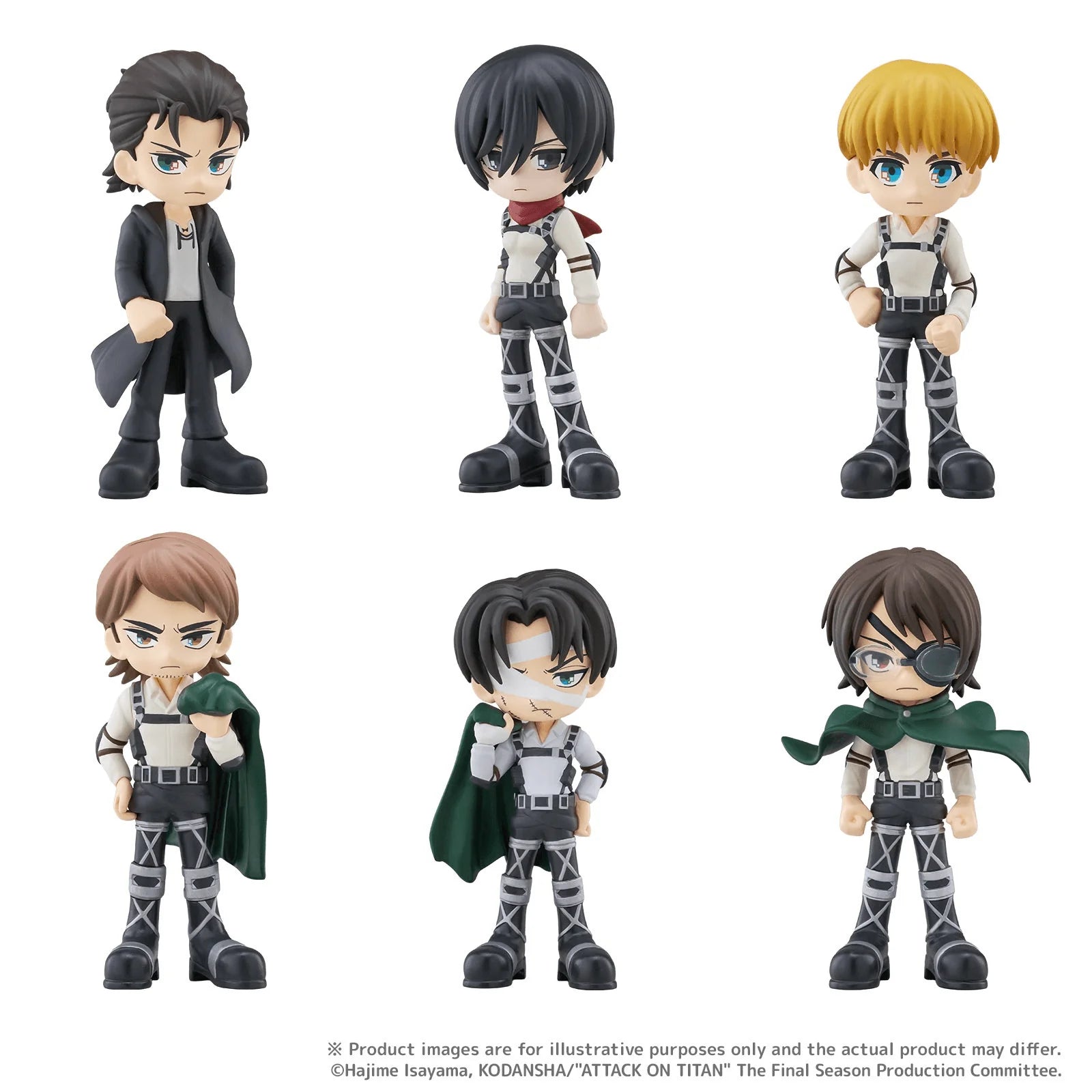 PalVerse Attack on Titan The Final Season PVC Figure Set (6 Types)