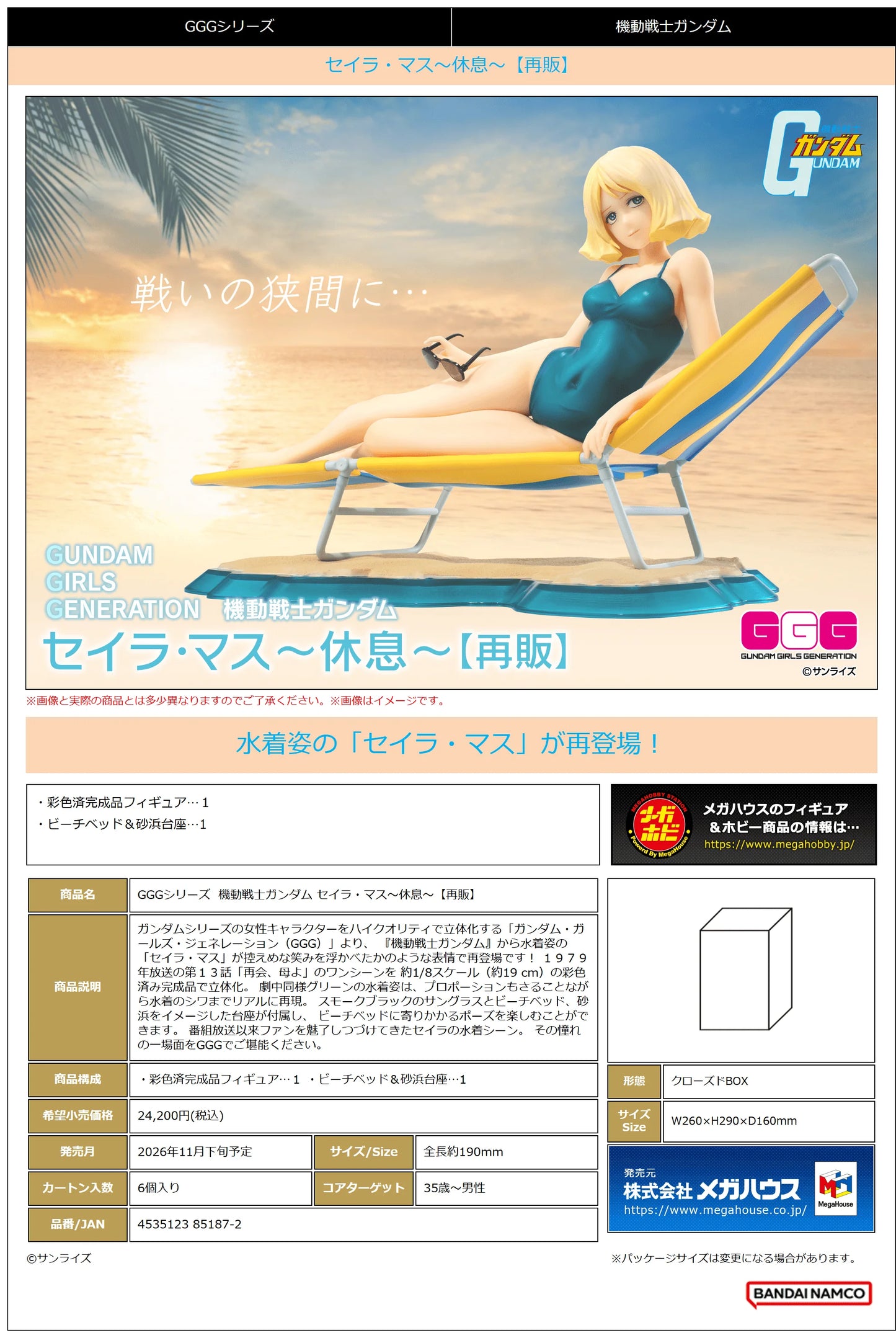 GGG(Gundam Girls Generation) Series Mobile Suit Gundam Sayla Mass ～Break time～（Repeat）