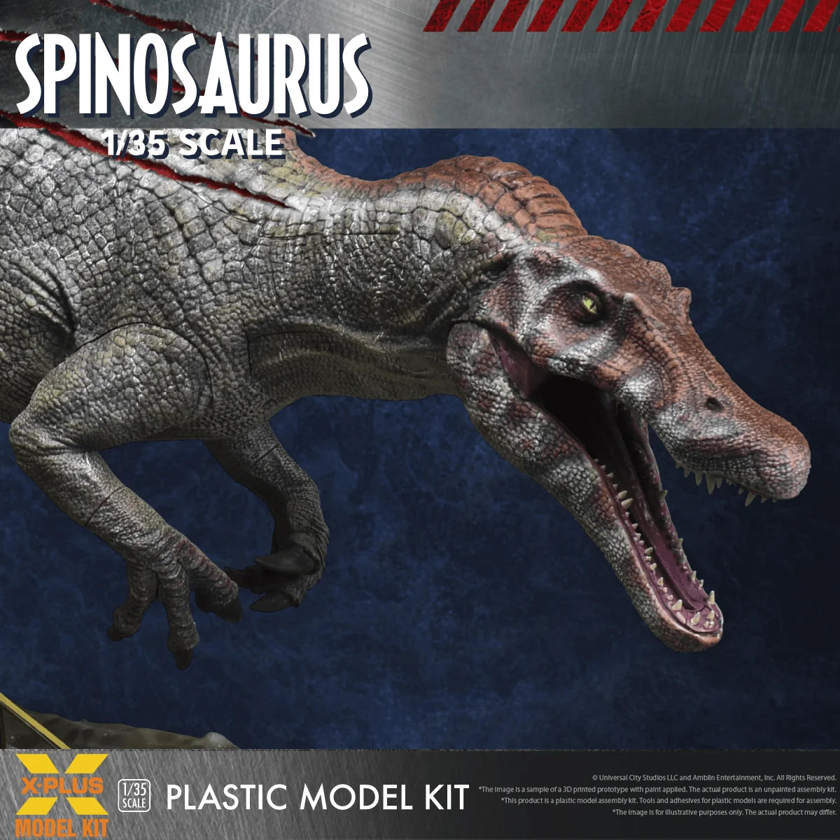1/35 Scale Jurassic Park III Spinosaurus Plastic Model Kit
