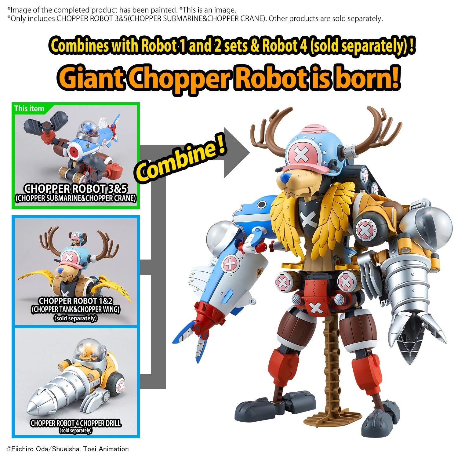 Chopper Submarine & Chopper Crane Model Set