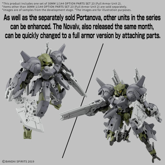 30MM 1/144 OPTION PARTS SET 23 (FULL ARMOR UNIT 2)