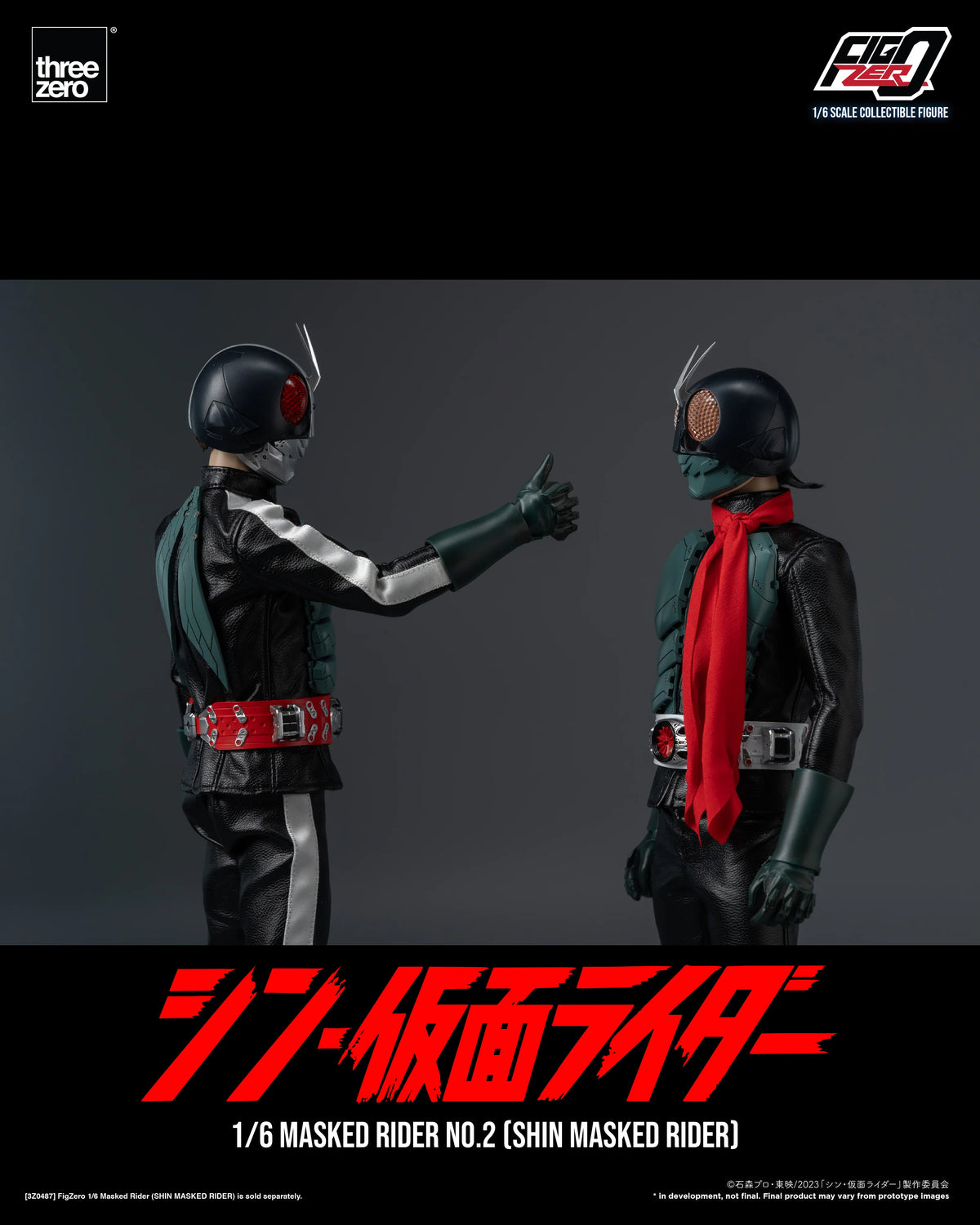 Threezero FigZero 1/6 Masked Rider No. 2 Shin Masked Rider Action Figure