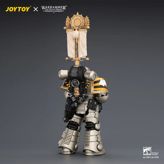 Iron Warriors MkII Legionary1 with Vexilla, Bolter and Bolt Pistol