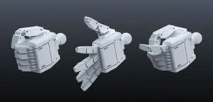 Builders Parts HD 1/144 MS Hand 01 (E.F.S.F.)