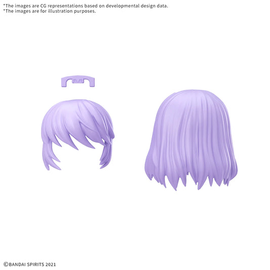 30MS Option Hair Style Parts Vol.12 Snap-Fit Hair Accessory Set (All 4 Types)