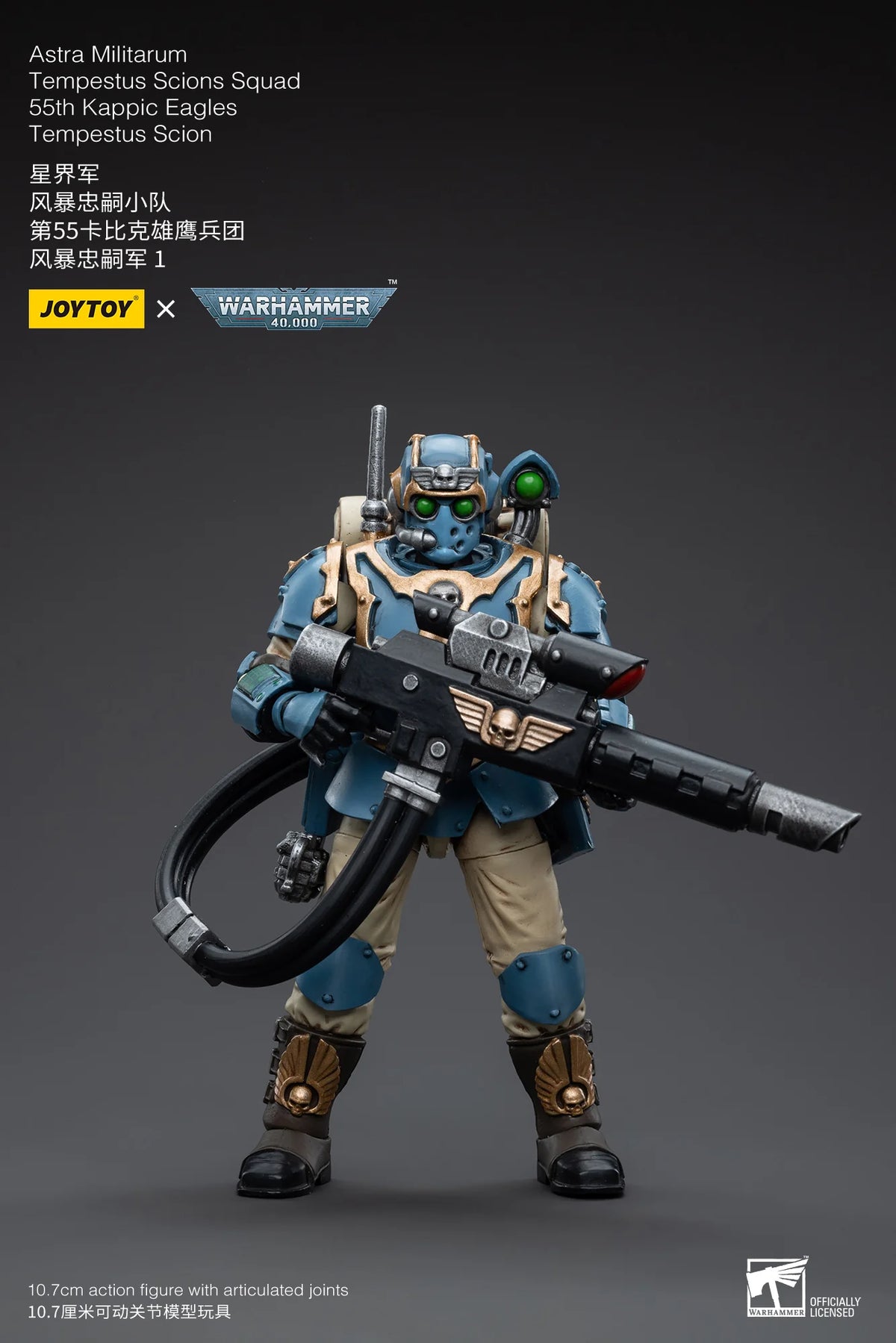Joy Toy Warhammer 40K Astra Militarum Tempestus Scion 55th Kappic Eagles Action Figure