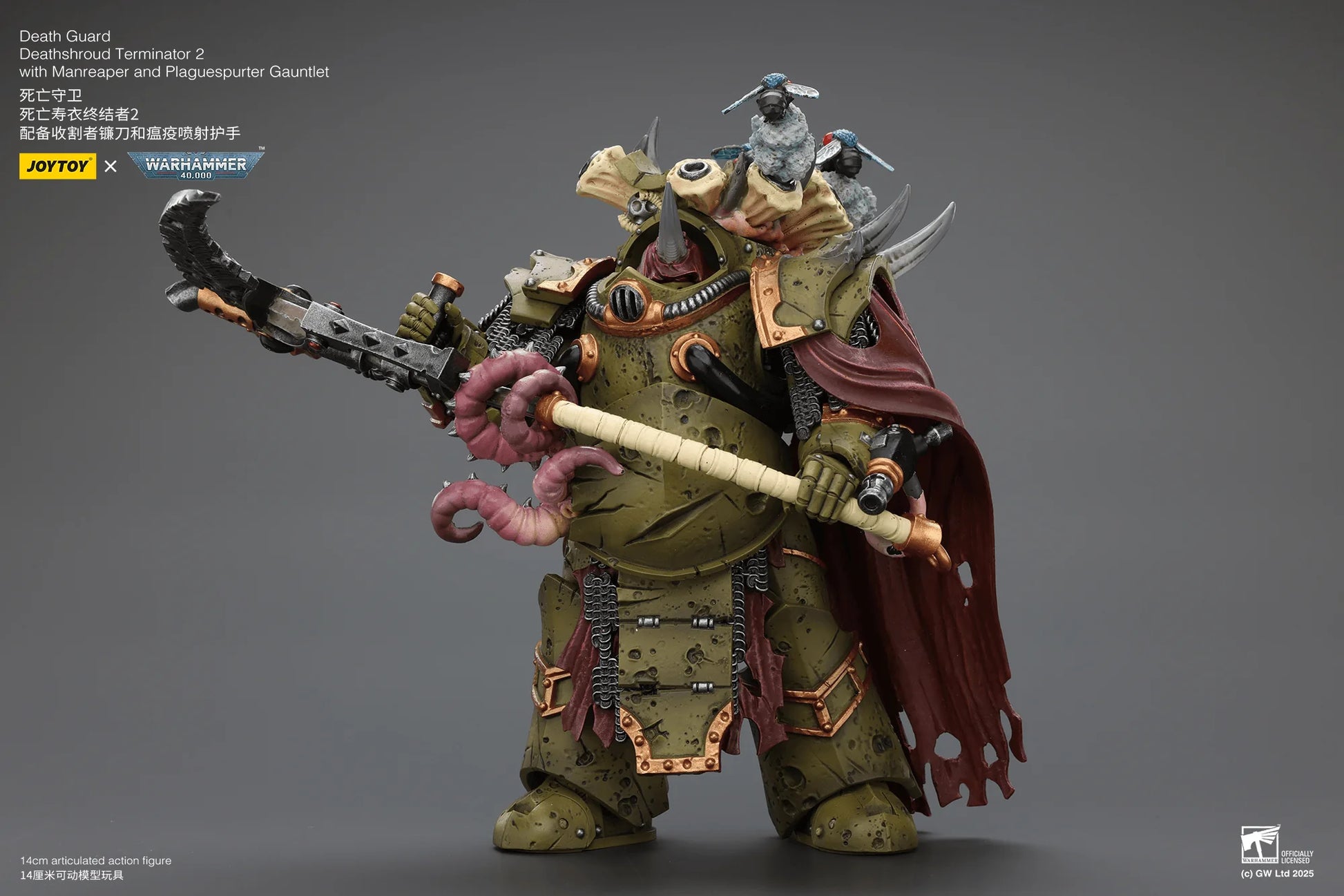 Death Guard Deathshroud Terminator 2 with Manreaper and Plaguespurter Gauntlet