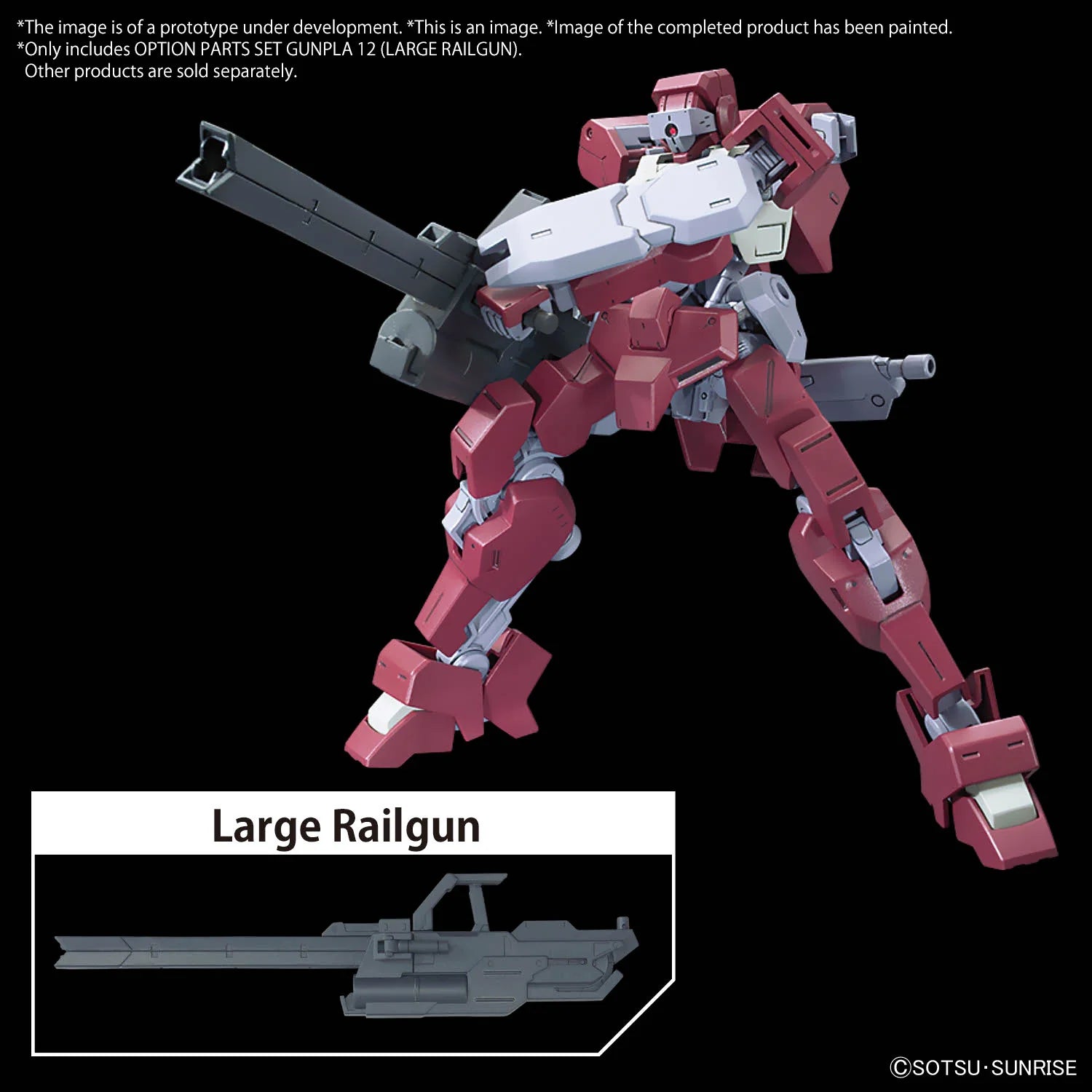 Gundam Iron-Blooded Orphans Option Parts Set 12 Large Railgun