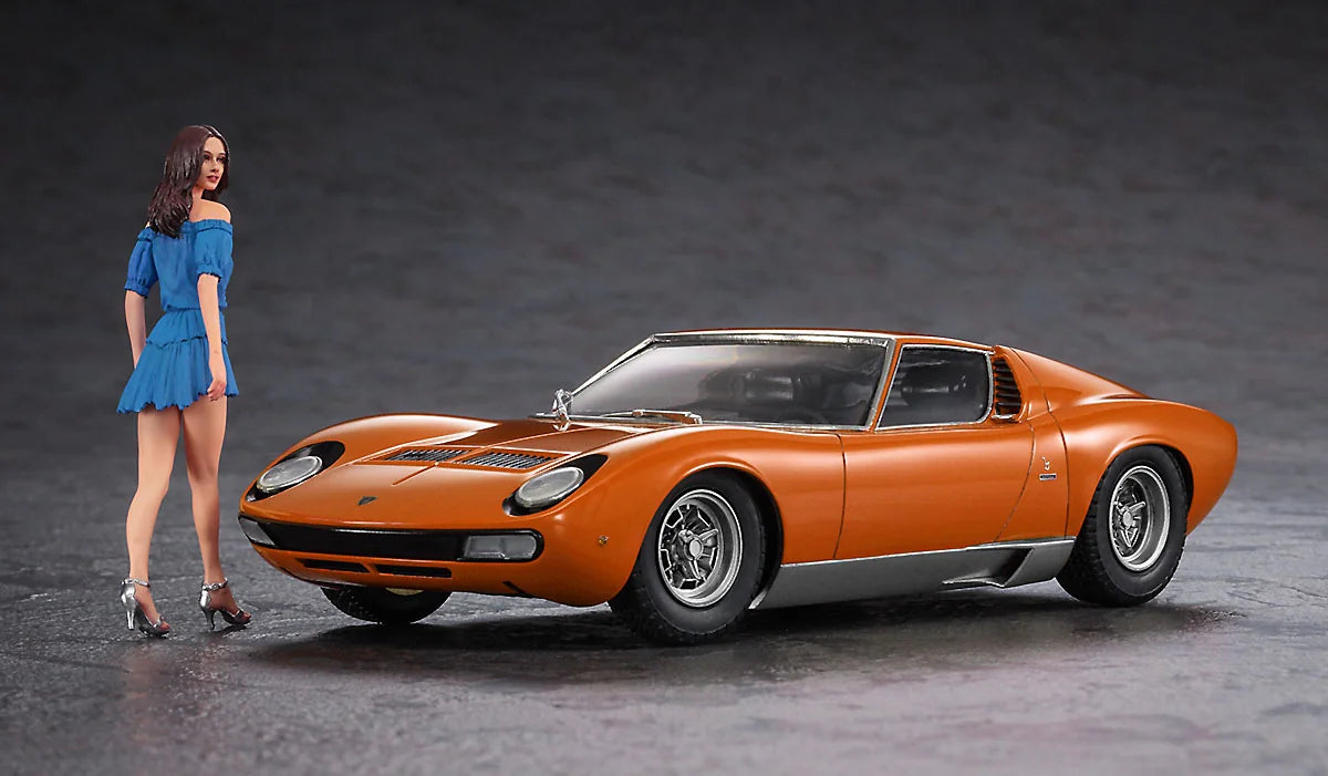 1/24 LAMBORGHINI MIURA P400 SV w/ITALIAN GIRL’S FIGURE