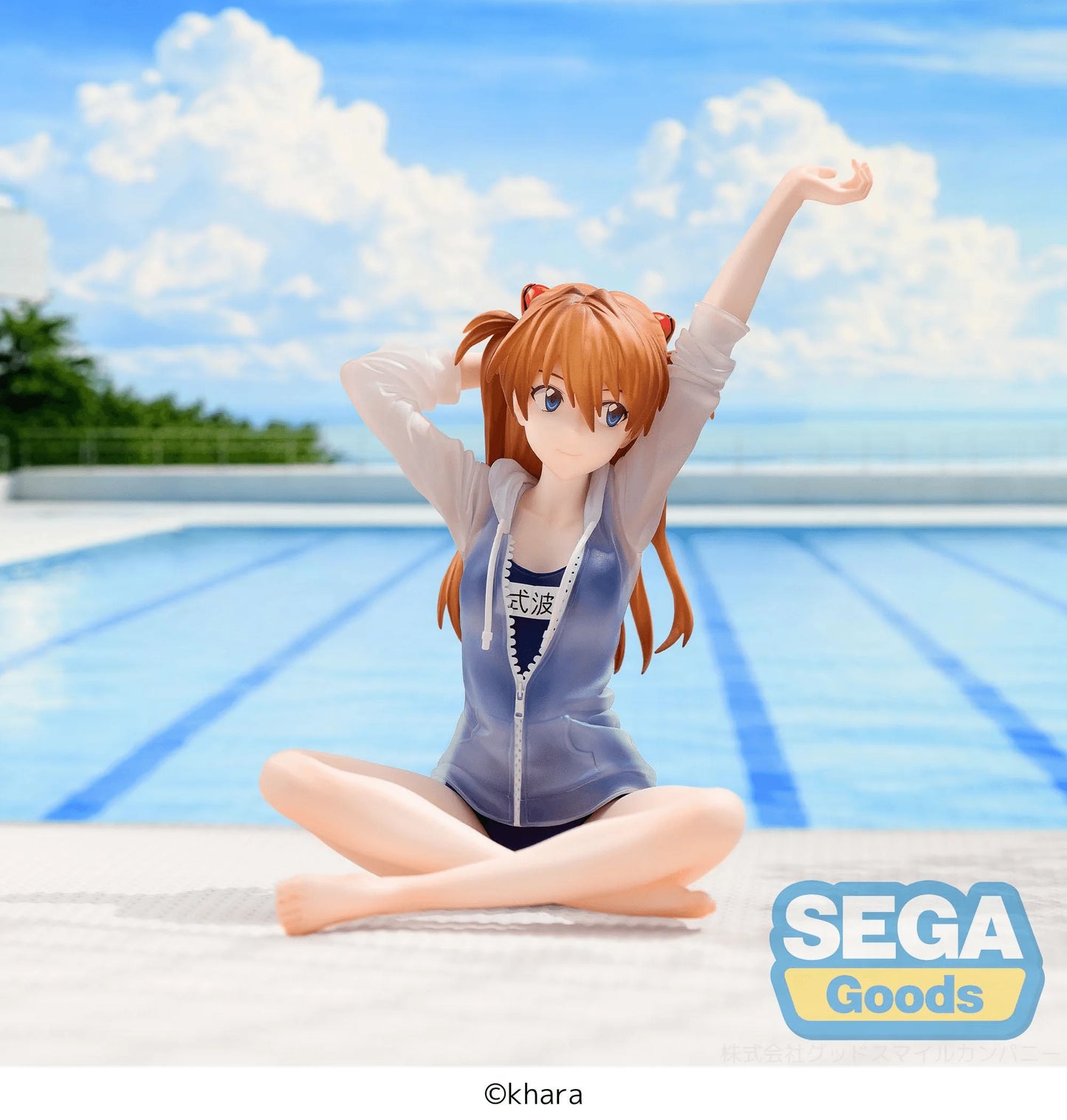 SEGA Yumemirize Asuka Shikinami Langley School Swimsuit PVC Figure