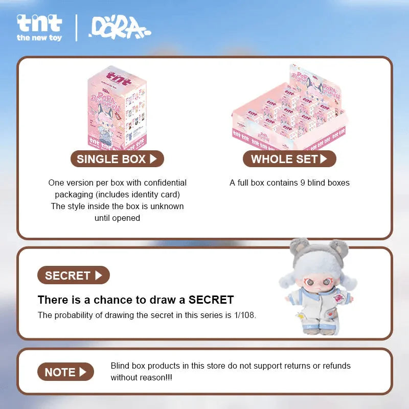 TNT Space DORA Be Yourself Series Plush Pendant Blind Box