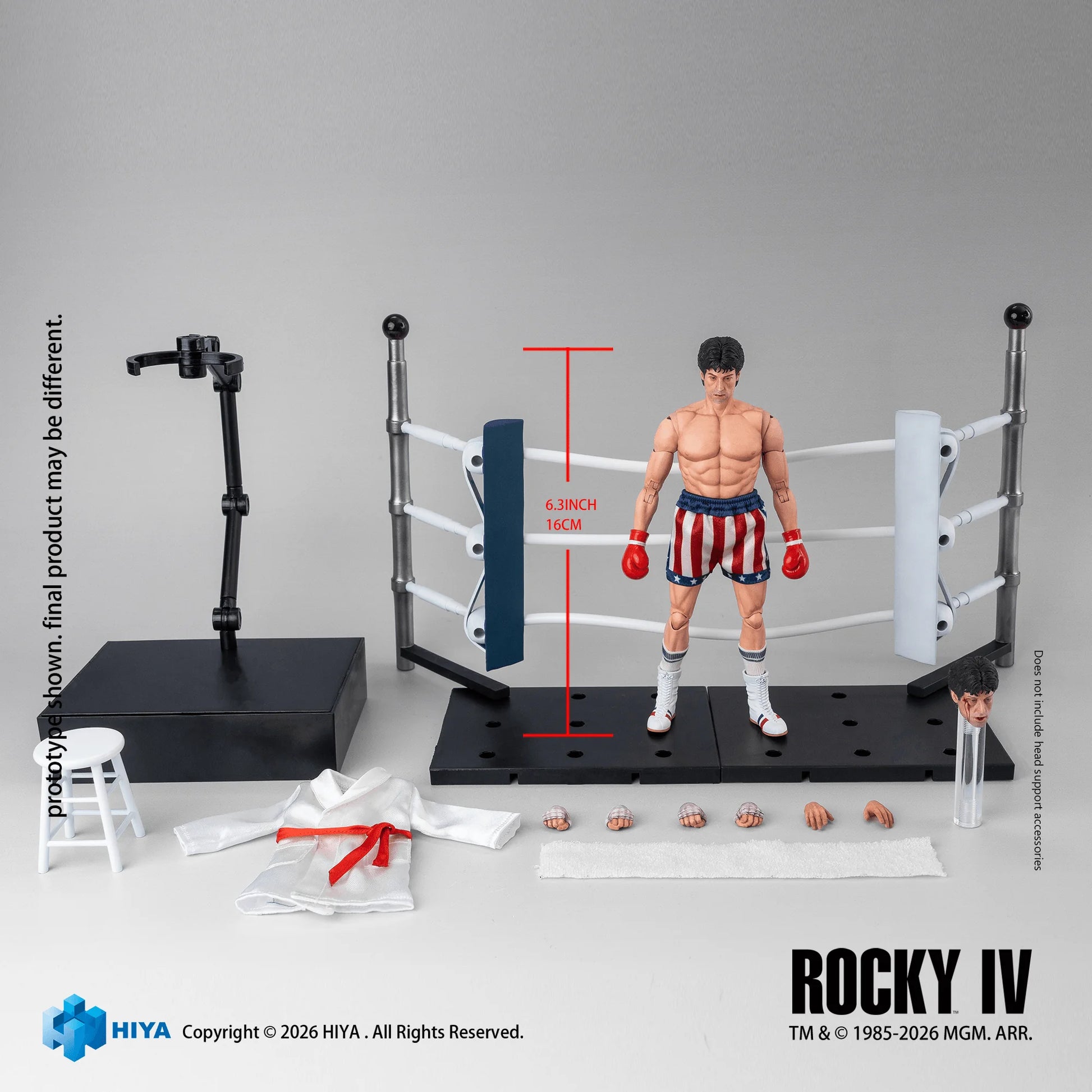 HIYA Toys Exquisite Super Series Rocky IV Rocky Boxer 1/12 Scale Action Figure