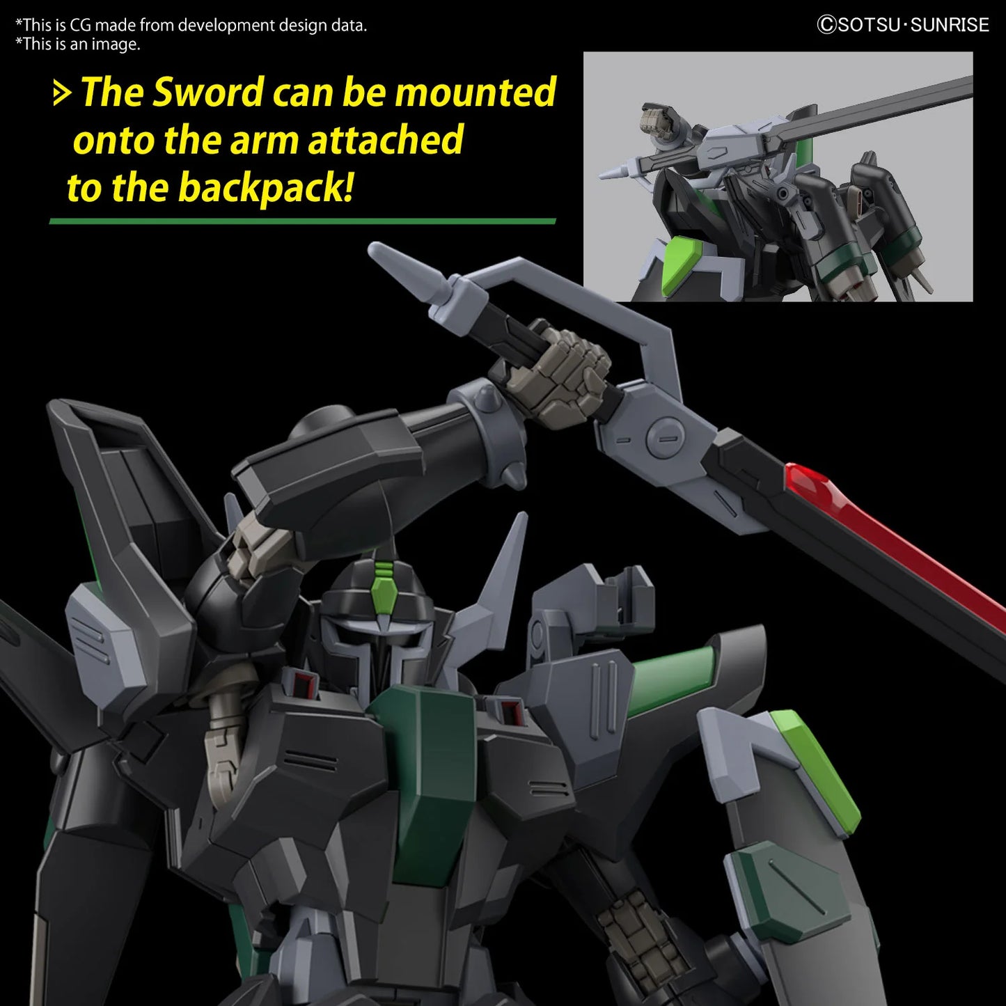 HGCE 1/144 #247 Black Knight Squad Rud-ro.A (Griffin Arbalest Custom)