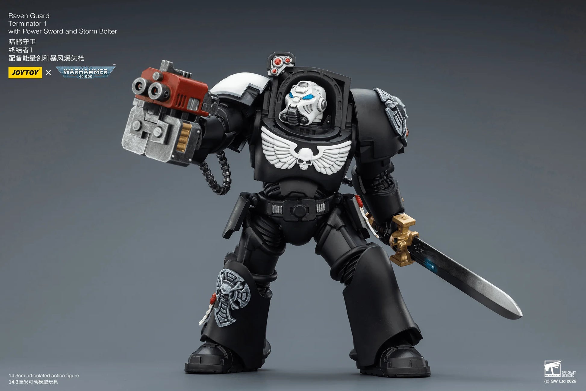Raven Guard Terminator 1 with Power Sword and Storm Bolter