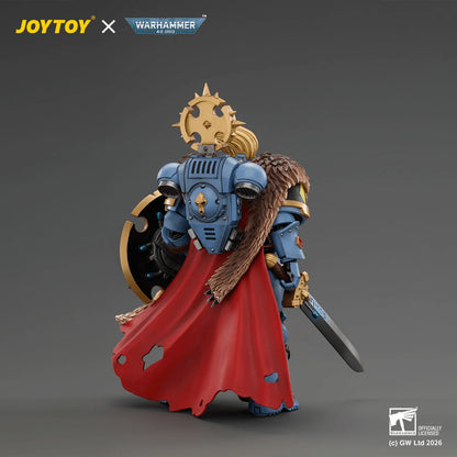 Space Wolves Wolf Guard Battle Leader with Master-crafted Power Weapon, Storm Shield, Thunder Hammer,Master-crafted Heavy Bolt Pistol, and Plasma Pistol