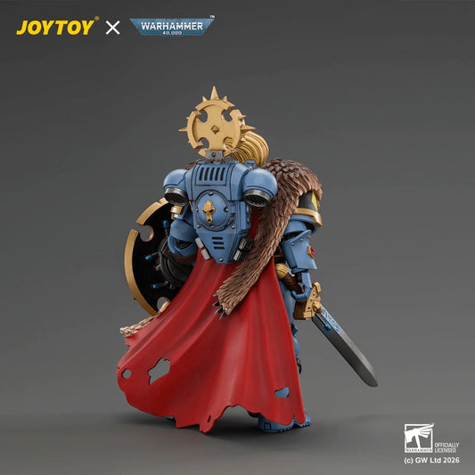 Space Wolves Wolf Guard Battle Leader with Master-crafted Power Weapon, Storm Shield, Thunder Hammer,Master-crafted Heavy Bolt Pistol, and Plasma Pistol