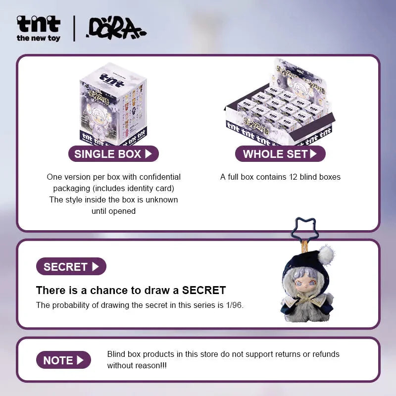 TNT SPACE DORA Constellation Monogatari Series Vinyl Plush Blind Box