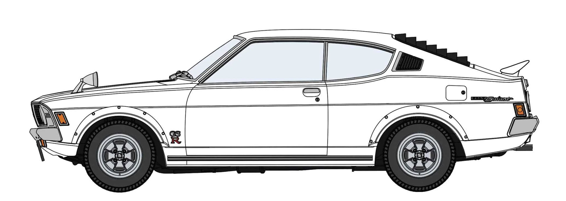 1/24 MITSUBISHI GALANT GTO 2000GSR EARLY VERSION w/REAR WING