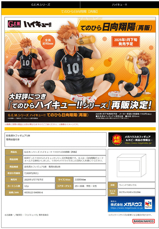 G.E.M. series Haikyu！！ Palm size Shoyo Hinata(Repeat)