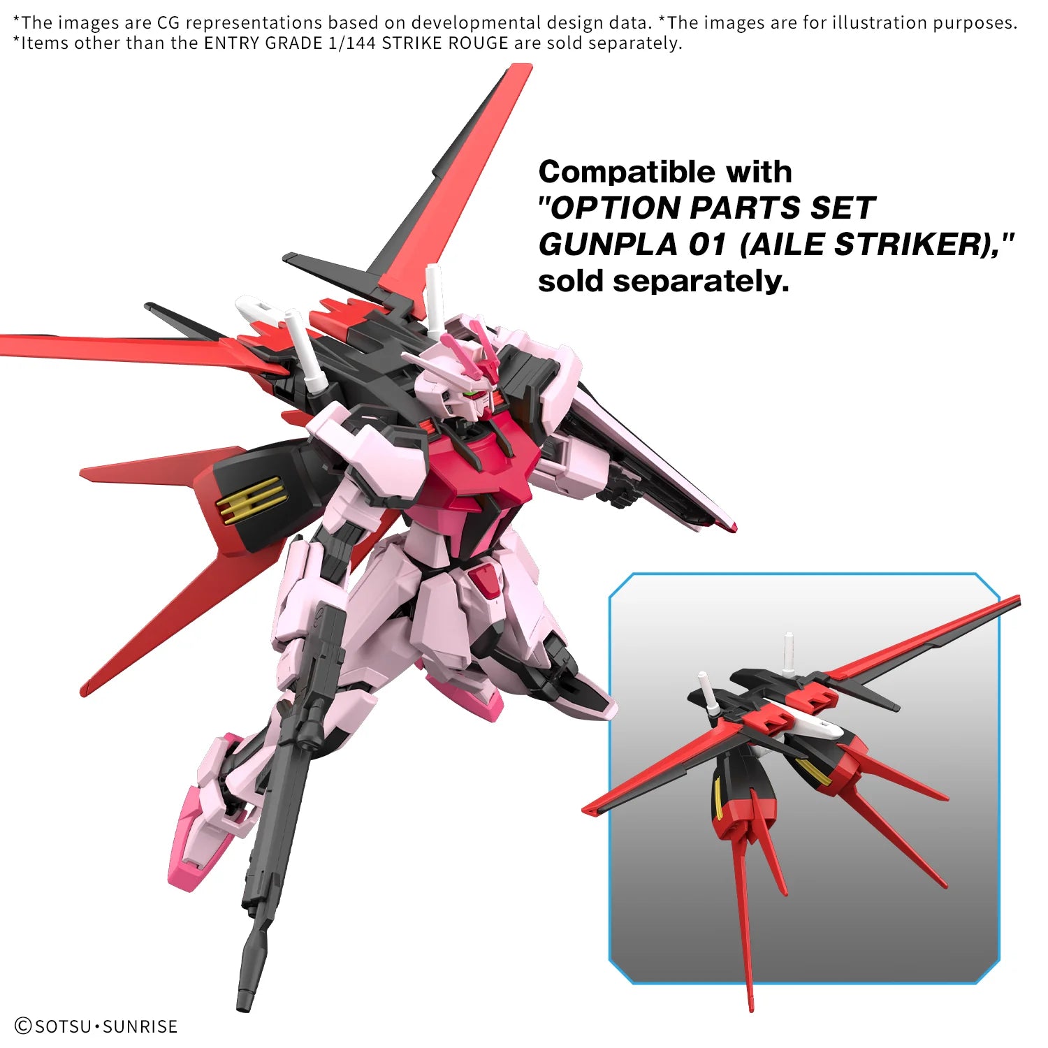 ENTRY GRADE 1/144 STRIKE ROUGE-4573102683212
