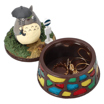 Benelic My Neighbor Totoro Bus Stop Storage Box with Stained Glass Pedestal