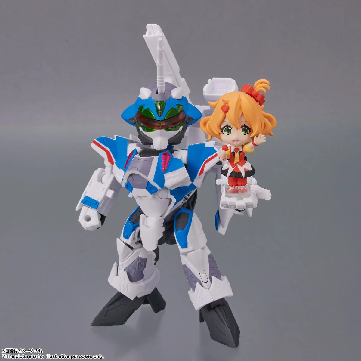 Tamashii Nations Tiny Session VF-31J Siegfried Hayate Immelmann Action Figure Set