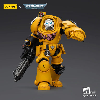 Imperial Fists Terminator 3 with Power Fist and Assault Cannon